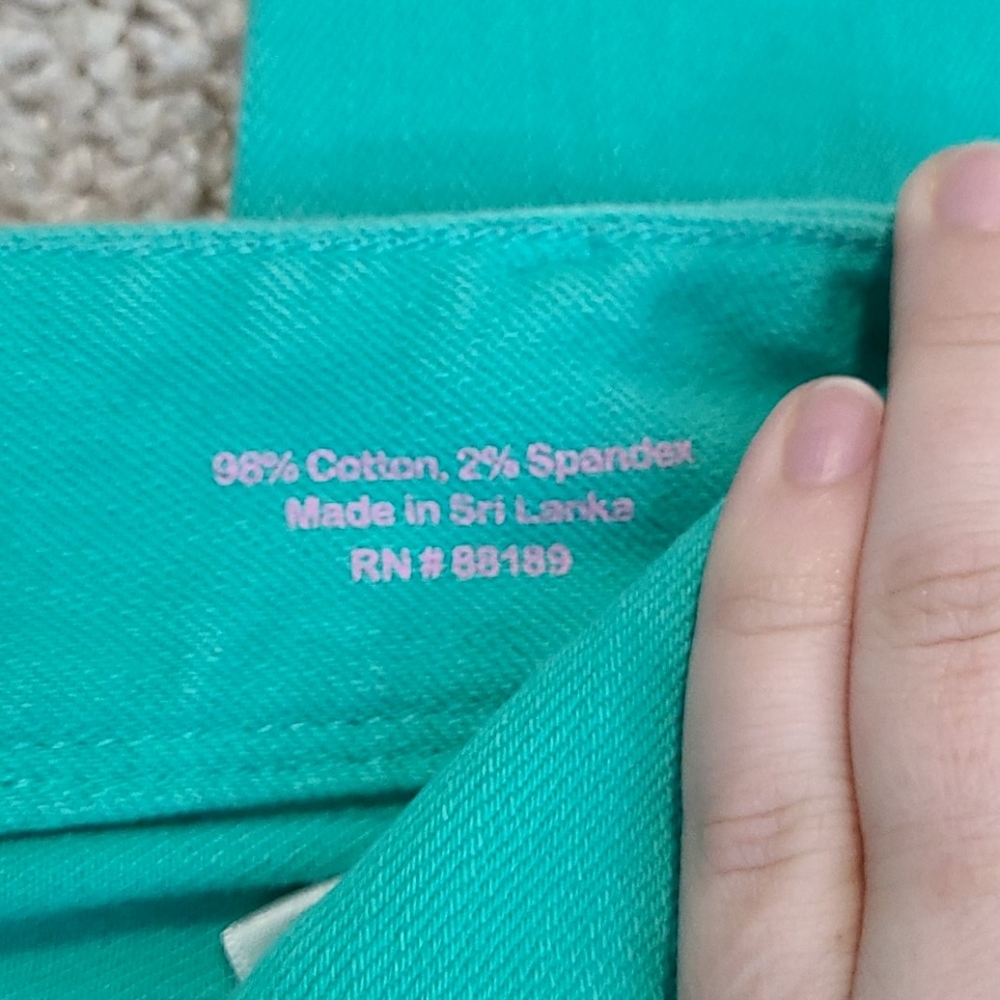 Lilly Pulitzer Skinny Jeans green sz 2 - Picture 6 of 6